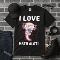 Kawaii Axolotl Pun Funny I Love Math Alotl Mathematics Tall T-Shirt