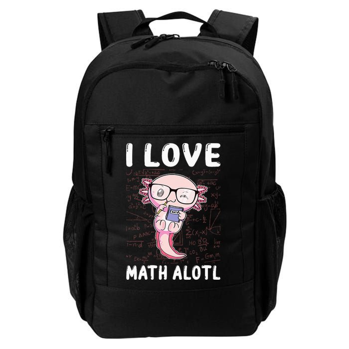 Kawaii Axolotl Pun Funny I Love Math Alotl Mathematics Backpack