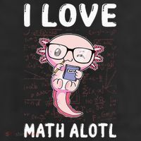 Kawaii Axolotl Pun Funny I Love Math Alotl Mathematics Adult Drive Performance Visor