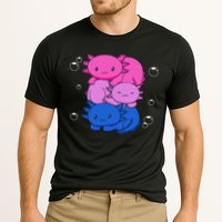 Kawaii Axolotl Pile Bisexual Pride Flag Bi LGBTQ  Cooling Performance Crew T-Shirt