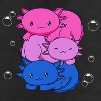 Kawaii Axolotl Pile Bisexual Pride Flag Bi LGBTQ  Hat