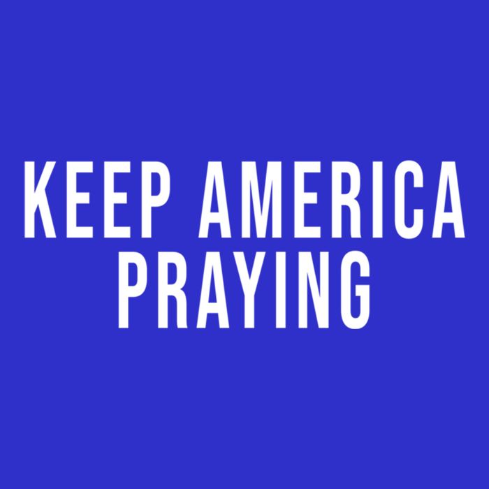 Keep America Praying Conservative Christian Trump Gift Womens T-Shirt