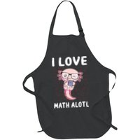 Kawaii Axolotl Pun Funny I Love Math Alotl Math Apron