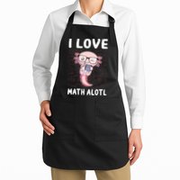 Kawaii Axolotl Pun Funny I Love Math Alotl Math Apron