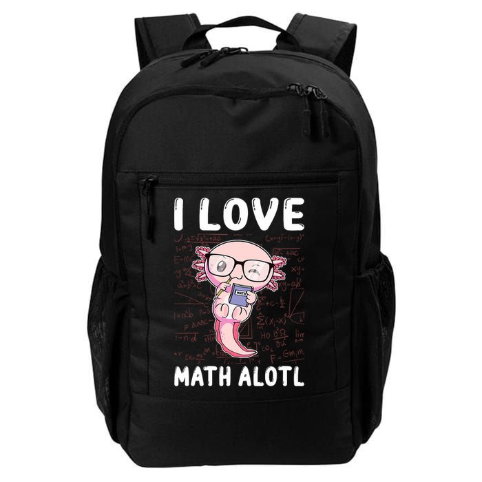 Kawaii Axolotl Pun Funny I Love Math Alotl Math Backpack