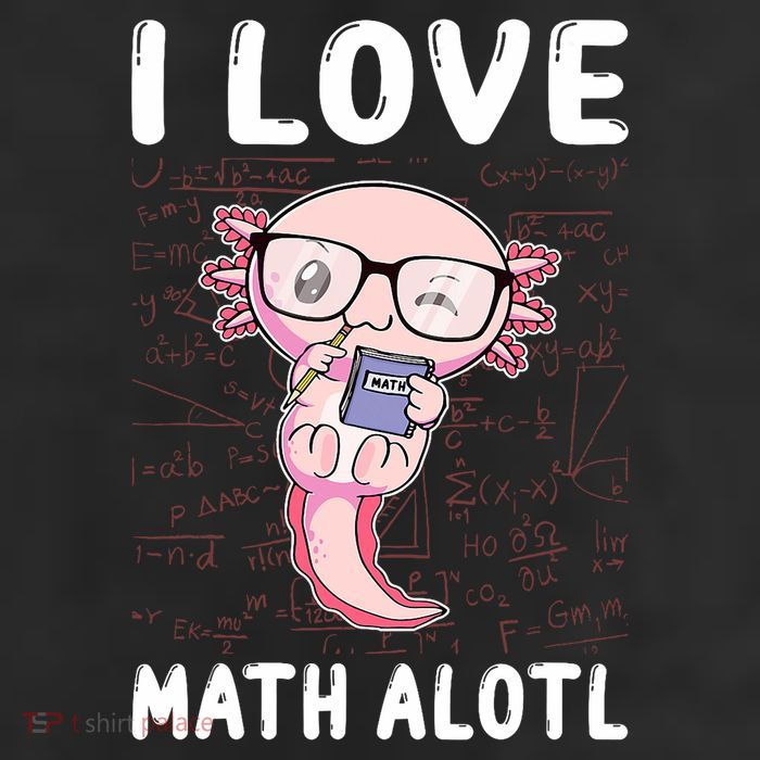 Kawaii Axolotl Pun Funny I Love Math Alotl Math 11oz C Handle Ceramic Mug