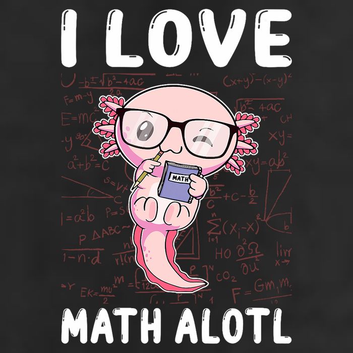 Kawaii Axolotl Pun Funny I Love Math Alotl Math 25L Jumbo Tote