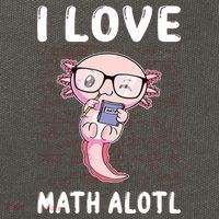 Kawaii Axolotl Pun Funny I Love Math Alotl Math Cotton Canvas Backpack
