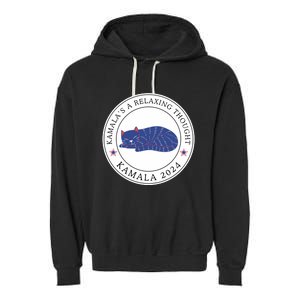 KamalaS A Relaxing Thought Kamala 2024 Garment-Dyed Fleece Hoodie