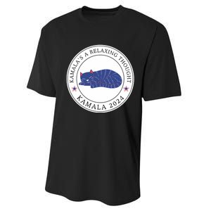 KamalaS A Relaxing Thought Kamala 2024 Performance Sprint T-Shirt