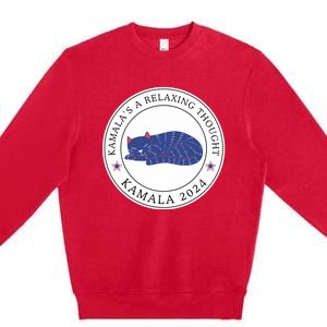 KamalaS A Relaxing Thought Kamala 2024 Premium Crewneck Sweatshirt