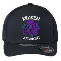 Kraken Attacking Release The Kraken Gifts For Flexfit Unipanel Trucker Cap