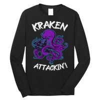 Kraken Attacking Release The Kraken Gifts For Long Sleeve Shirt
