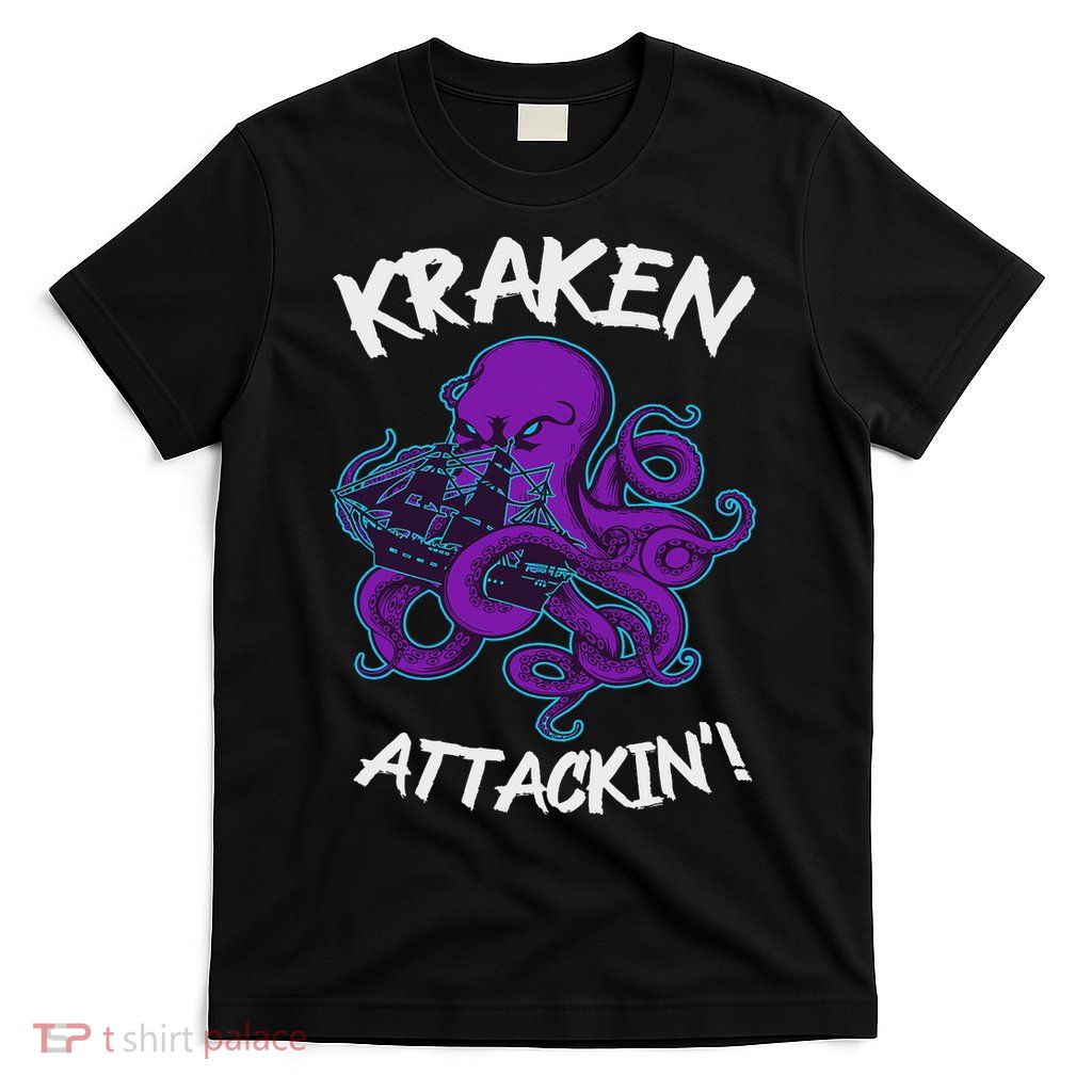 Kraken Attacking Release The Kraken Gifts For T-Shirt