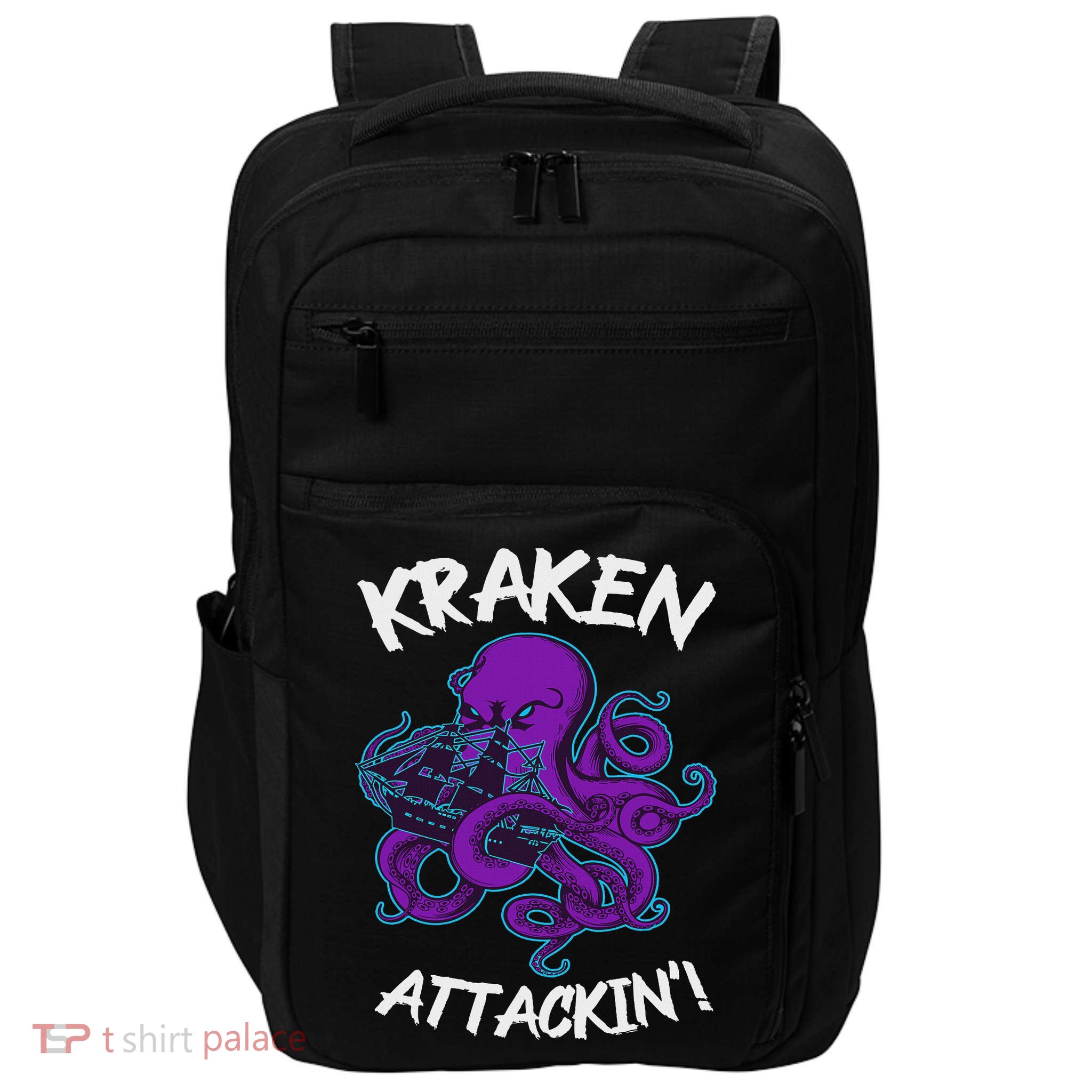 Kraken Attacking Release The Kraken Gifts For Impact Tech Backpack