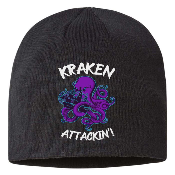 Kraken Attacking Release The Kraken Gifts For Sustainable Beanie