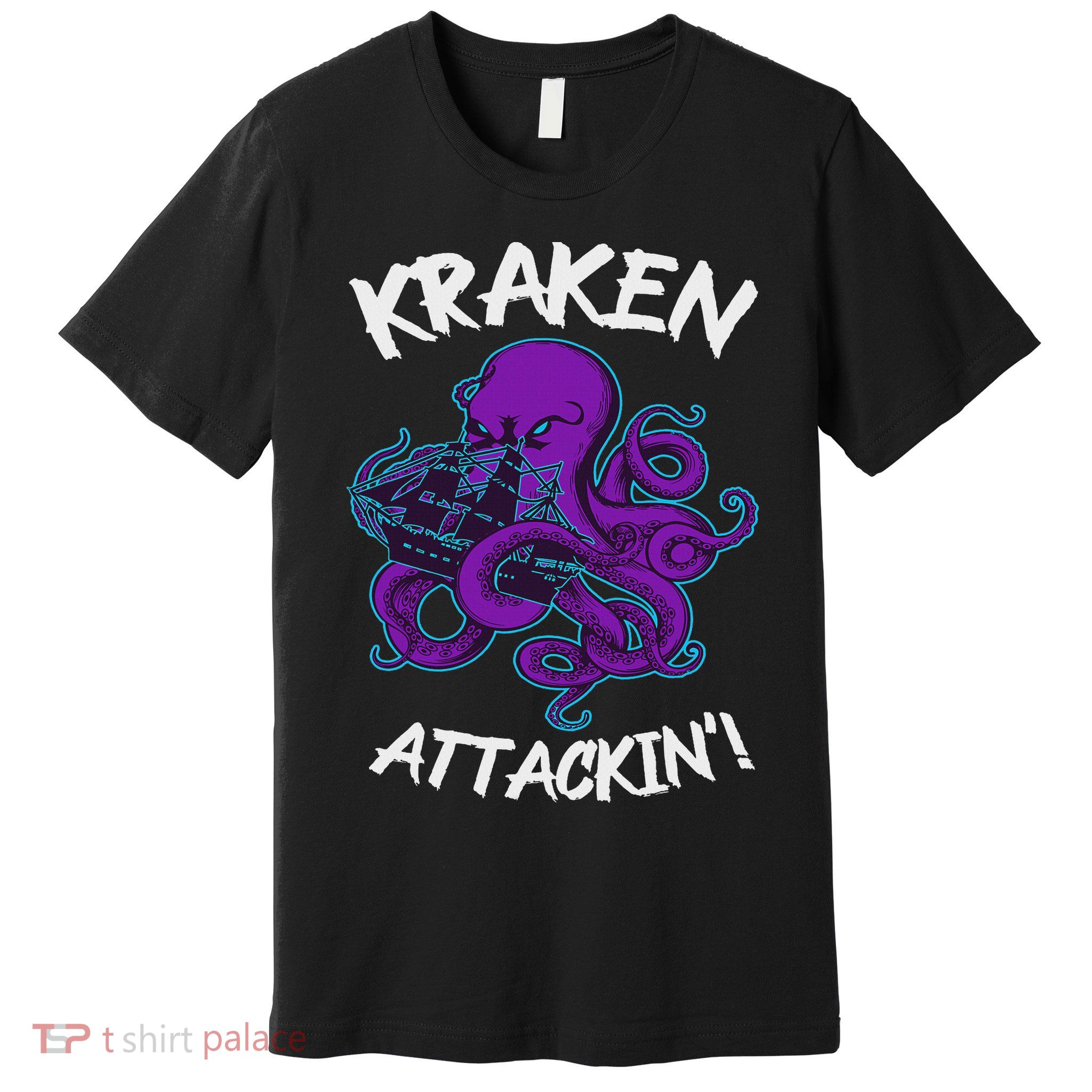 Kraken Attacking Release The Kraken Gifts For Premium T-Shirt
