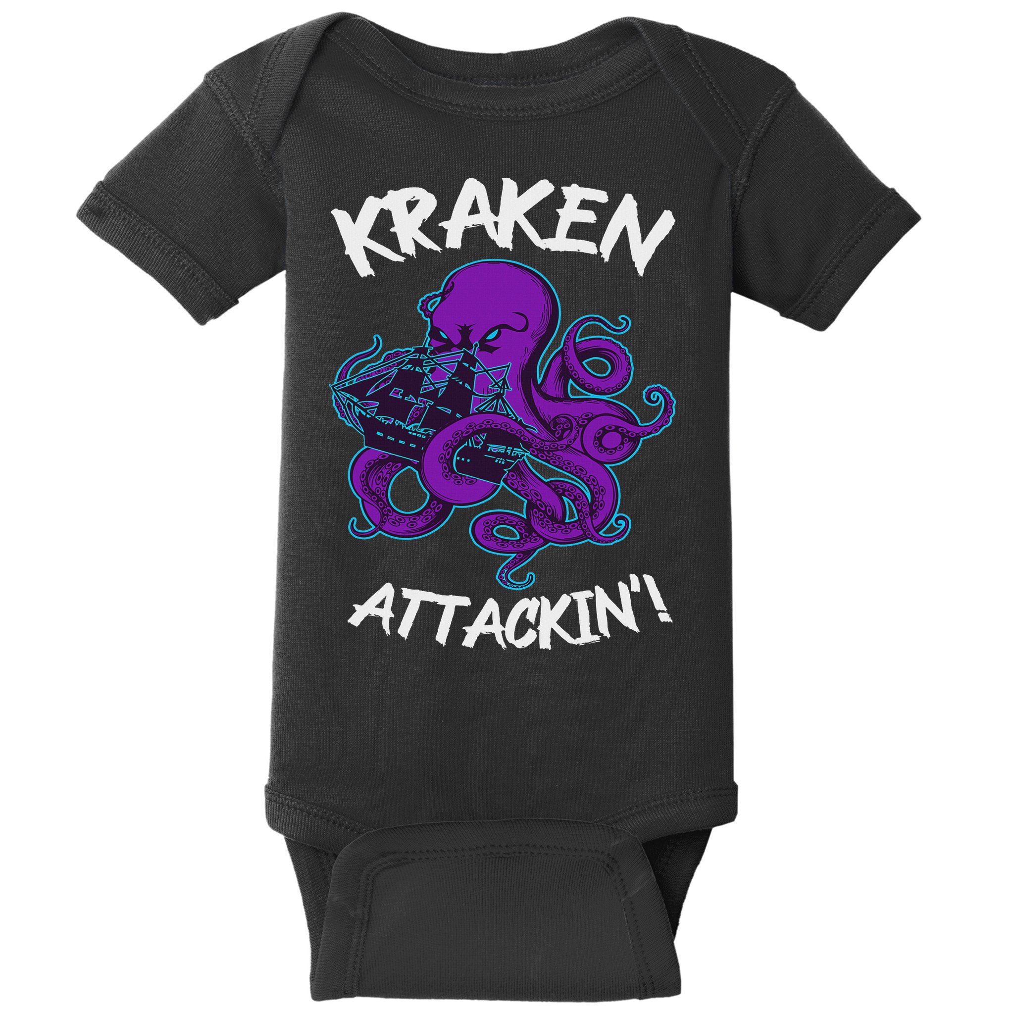 Kraken Attacking Release The Kraken Gifts For Baby Bodysuit