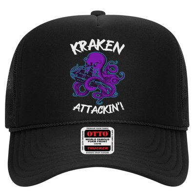 Kraken Attacking Release The Kraken Gifts For Trucker Hat