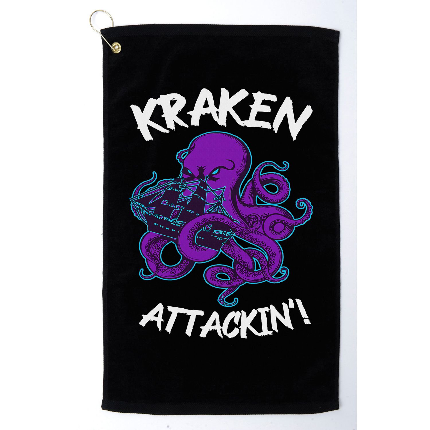 Kraken Attacking Release The Kraken Gifts For Golf Towel