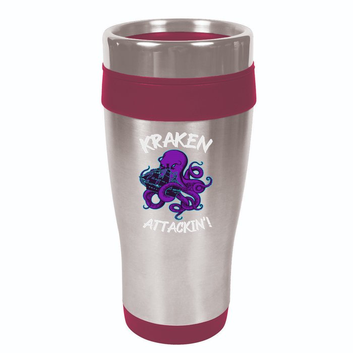 Kraken Attacking Release The Kraken Gifts For 16oz Travel Tumbler