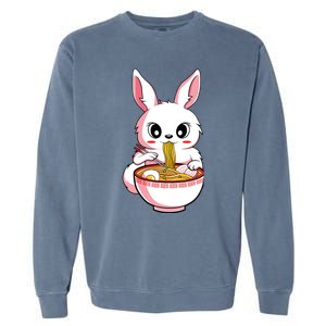 Kawaii Anime Ra Bunny Japanese Noodles Rabbit Lover Gift Garment-Dyed Sweatshirt