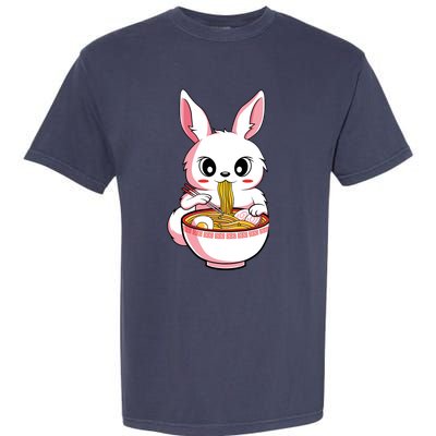 Kawaii Anime Ra Bunny Japanese Noodles Rabbit Lover Gift Garment-Dyed Heavyweight T-Shirt