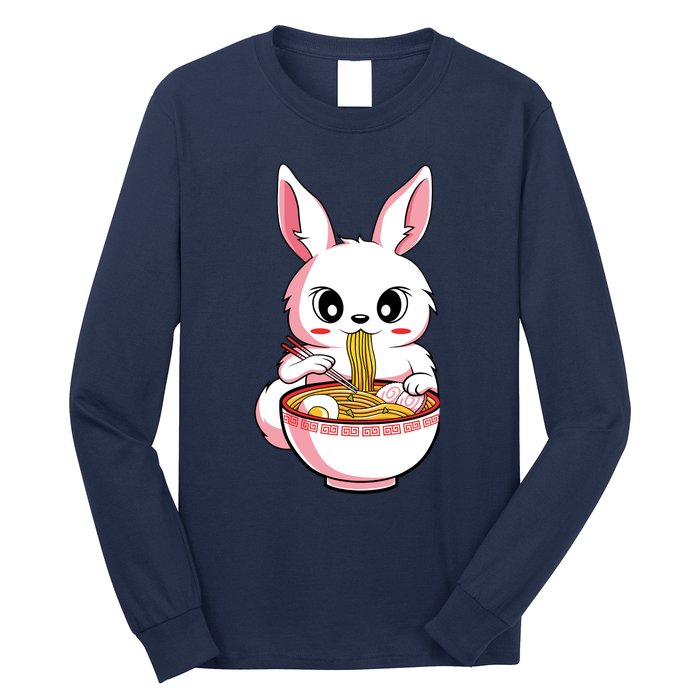 Kawaii Anime Ra Bunny Japanese Noodles Rabbit Lover Gift Long Sleeve Shirt