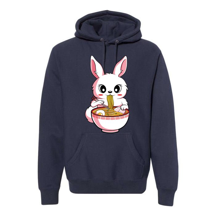 Kawaii Anime Ra Bunny Japanese Noodles Rabbit Lover Gift Premium Hoodie