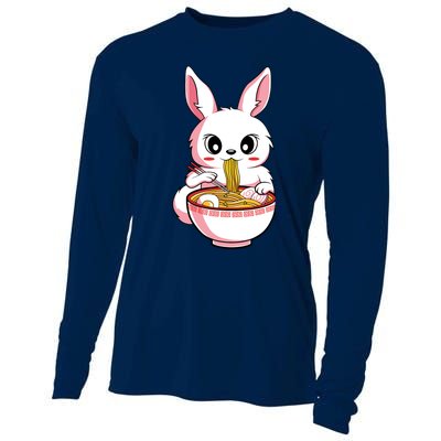 Kawaii Anime Ra Bunny Japanese Noodles Rabbit Lover Gift Cooling Performance Long Sleeve Crew