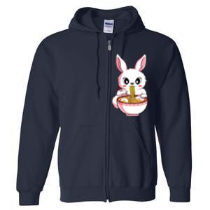 Kawaii Anime Ra Bunny Japanese Noodles Rabbit Lover Gift Full Zip Hoodie