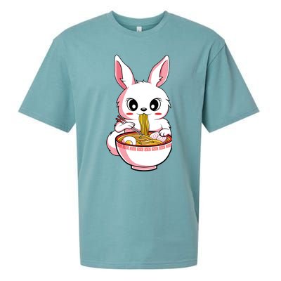 Kawaii Anime Ra Bunny Japanese Noodles Rabbit Lover Gift Sueded Cloud Jersey T-Shirt