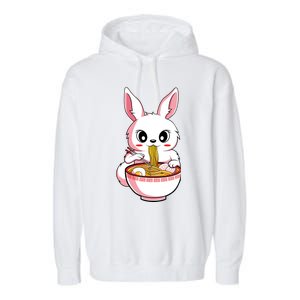 Kawaii Anime Ra Bunny Japanese Noodles Rabbit Lover Gift Garment-Dyed Fleece Hoodie