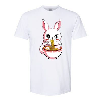 Kawaii Anime Ra Bunny Japanese Noodles Rabbit Lover Gift Softstyle CVC T-Shirt