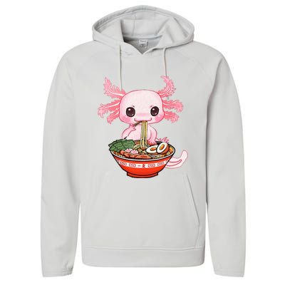 kawaii axolotl ra noodles japanese anime otaku nu goth Performance Fleece Hoodie