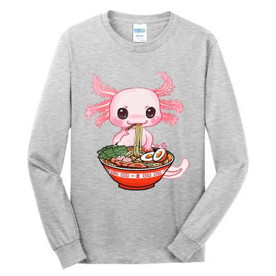 kawaii axolotl ra noodles japanese anime otaku nu goth Tall Long Sleeve T-Shirt