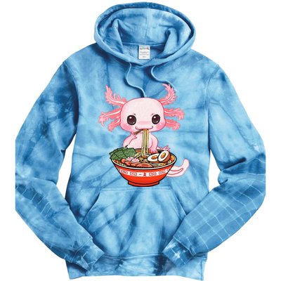 kawaii axolotl ra noodles japanese anime otaku nu goth Tie Dye Hoodie