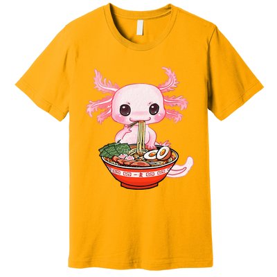 kawaii axolotl ra noodles japanese anime otaku nu goth Premium T-Shirt