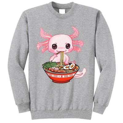 kawaii axolotl ra noodles japanese anime otaku nu goth Tall Sweatshirt