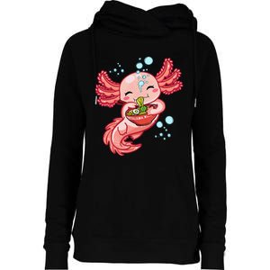 Kawaii Axolotl Ra Teen Girls  Japanese Anime Lover Womens Funnel Neck Pullover Hood