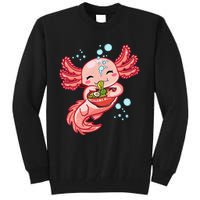 Kawaii Axolotl Ra Teen Girls  Japanese Anime Lover Tall Sweatshirt