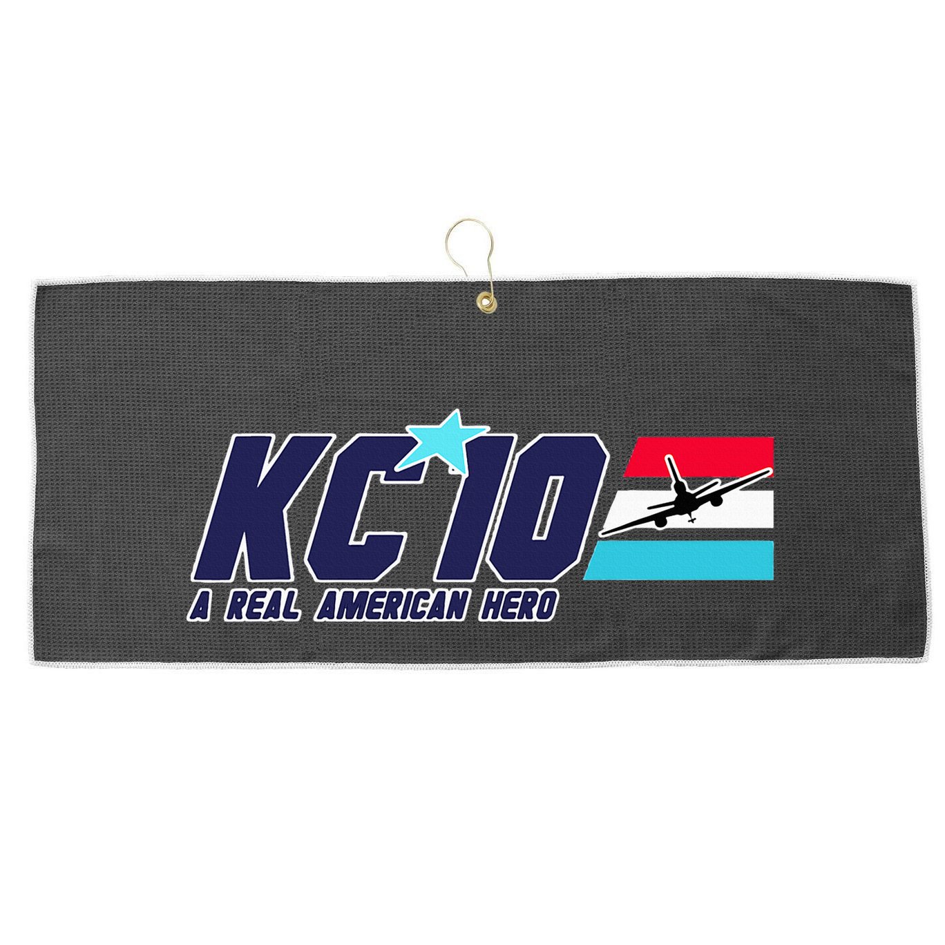Kc10 A Real American Hero Large Microfiber Waffle Golf Towel