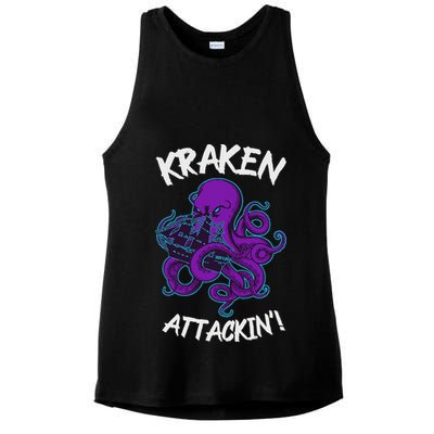 Kraken Attacking Release The Kraken Gifts For Ladies PosiCharge Tri-Blend Wicking Tank