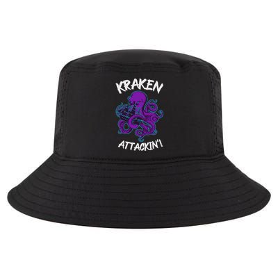 Kraken Attacking Release The Kraken Gifts For Cool Comfort Performance Bucket Hat