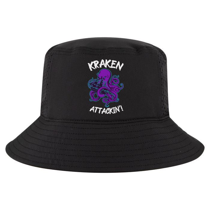 Kraken Attacking Release The Kraken Gifts For Cool Comfort Performance Bucket Hat