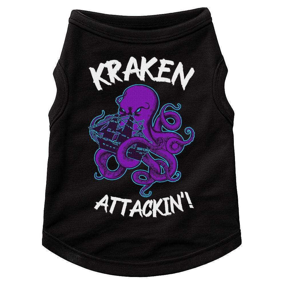 Kraken Attacking Release The Kraken Gifts For Doggie Tank