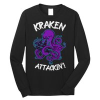 Kraken Attacking Release The Kraken Gifts For Long Sleeve Shirt