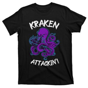 Kraken Attacking Release The Kraken Gifts For T-Shirt