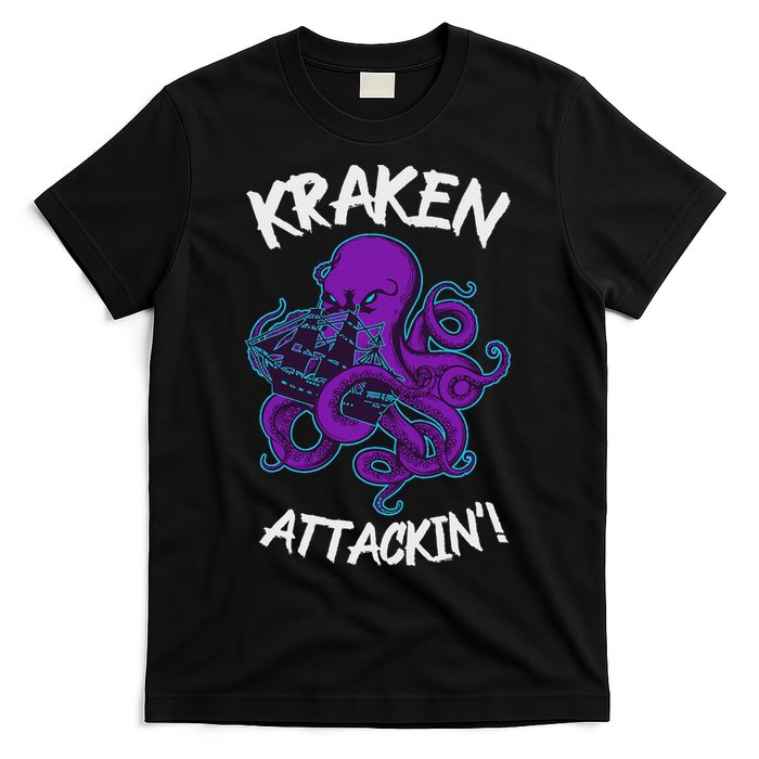 Kraken Attacking Release The Kraken Gifts For T-Shirt