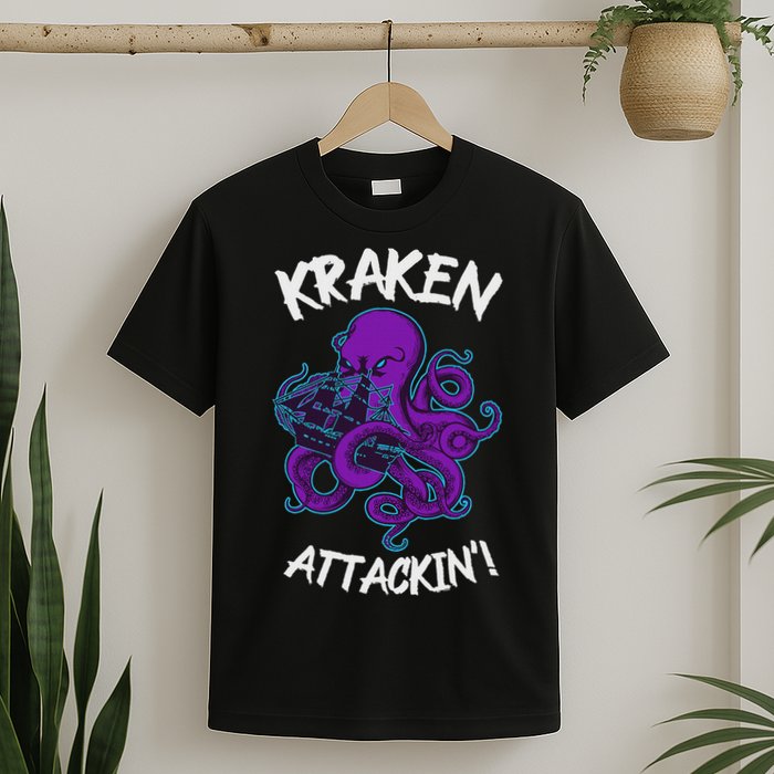 Kraken Attacking Release The Kraken Gifts For T-Shirt